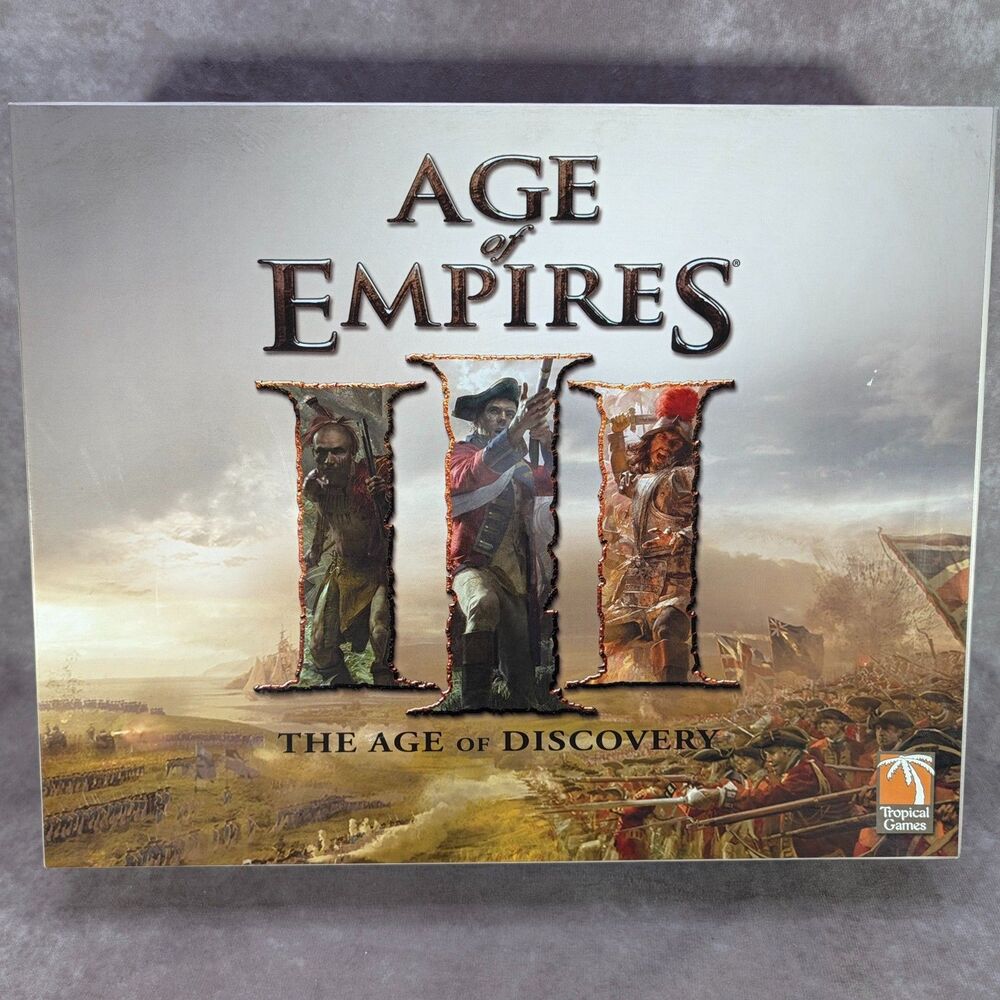 Age Of Empires III The Age Of Discovery Board Game 2007 Tropical Missing 2 Coins